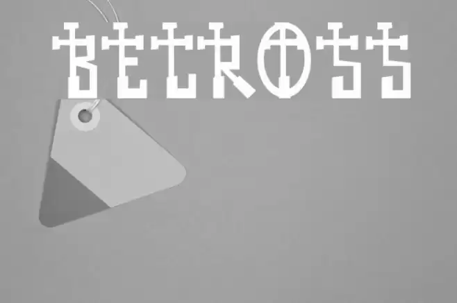 BECROSS Font examples