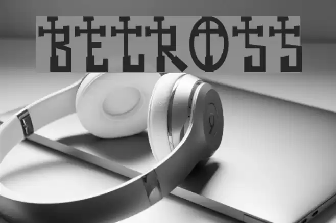 BECROSS Font examples