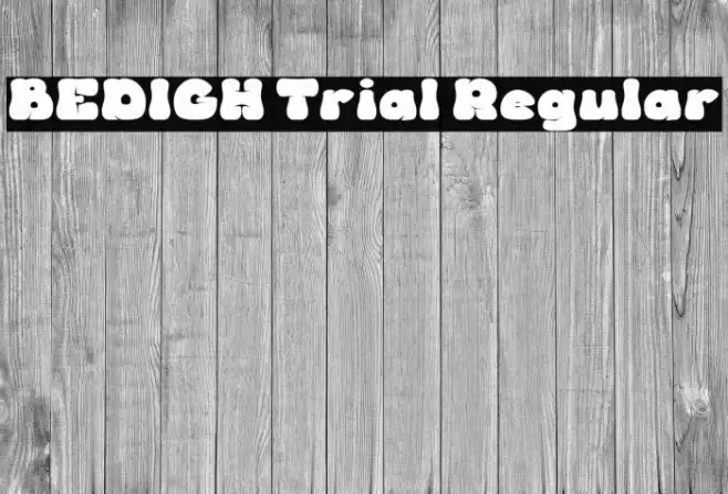 BEDIGH Trial Regular Fuentes examples