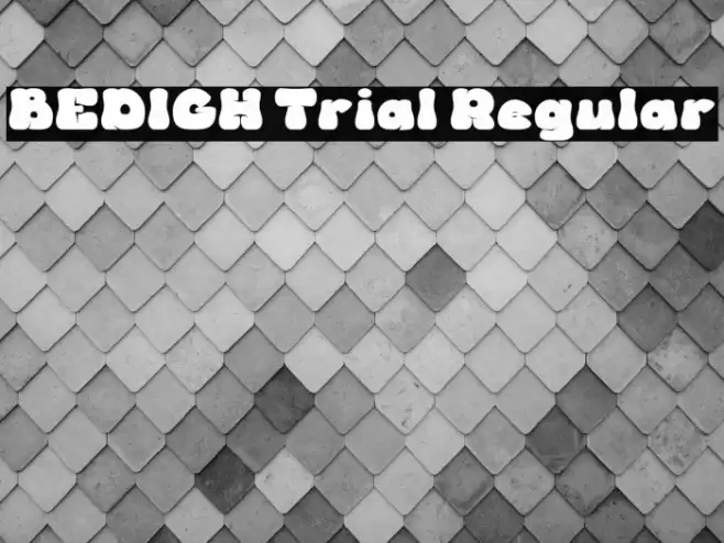 BEDIGH Trial Regular Fuentes examples