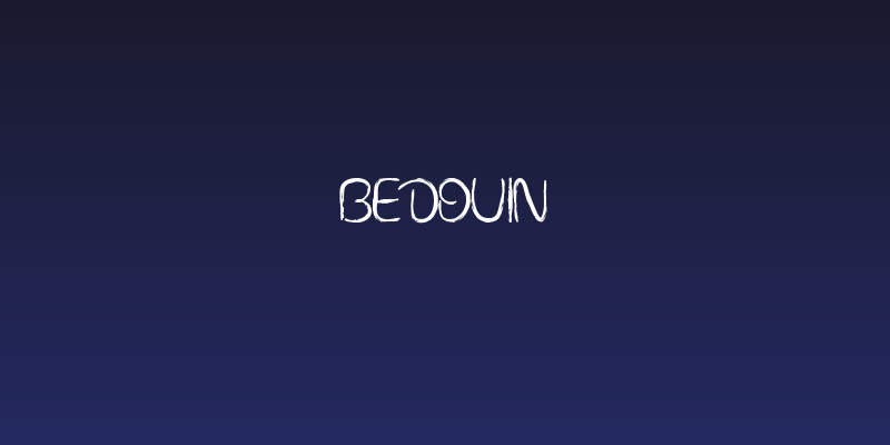 BEDOUIN Social Header