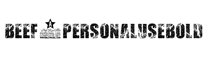 BEEF 3 PERSONAL USE Bold  Fuentes Gratis Descargar