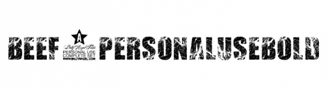 BEEF 3 PERSONAL USE Bold  Fuentes Gratis Descargar