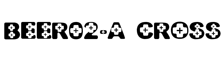 BEER02-A CROSS  font caratteri gratis