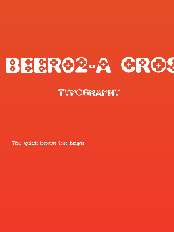 BEER02-A CROSS Poster