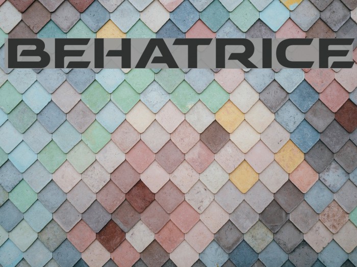BEHATRICE Font examples
