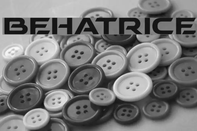 BEHATRICE Font examples