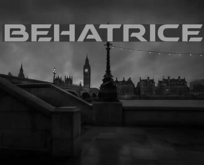 BEHATRICE Font examples