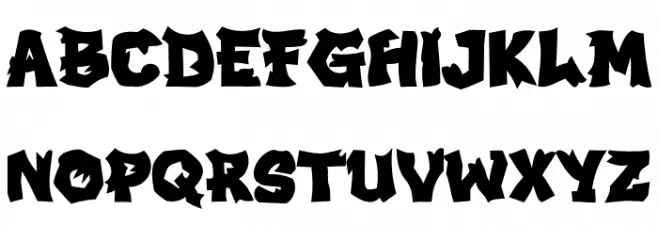BEKORG PERSONAL USE Schriftart Groß