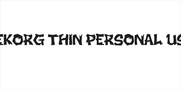 BEKORG THIN PERSONAL USE Logo