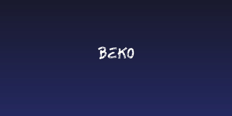 BEKO Social Header