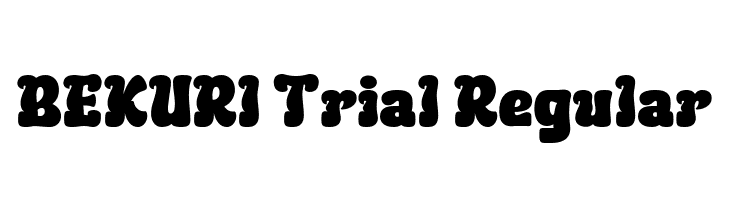 BEKURI Trial Regular  免费字体下载
