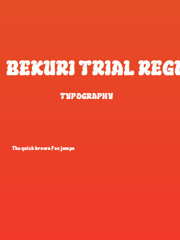 BEKURI Trial Regular Poster