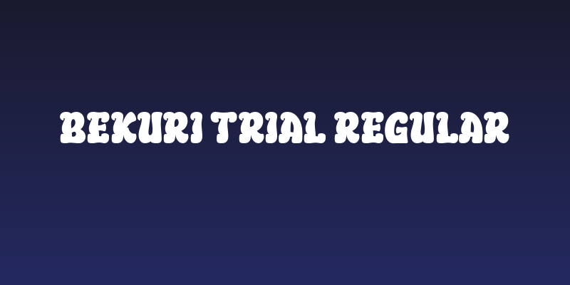 BEKURI Trial Regular Social Header
