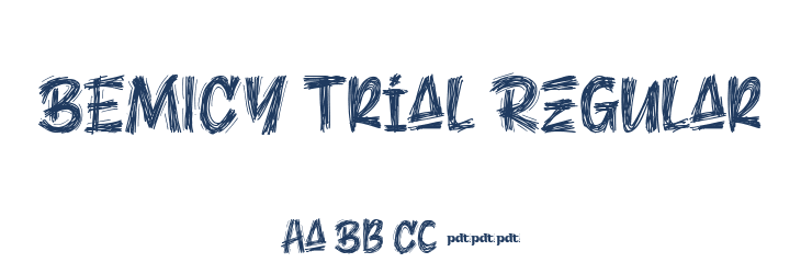 BEMICY trial Regular Font Preview