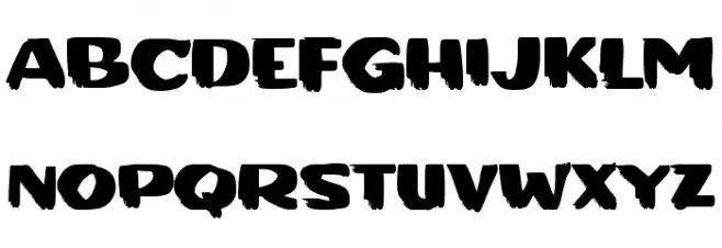 BENDERA PUTIH Schriftart Groß