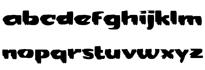 BENDERA PUTIH Font LOWERCASE