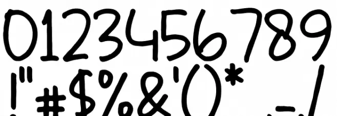 BENDISON Font OTHER CHARS