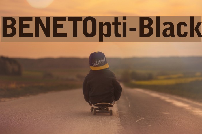 BENETOpti-Black Font examples