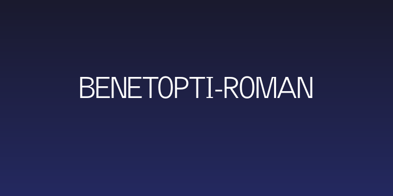 BENETOpti-Roman Social Header