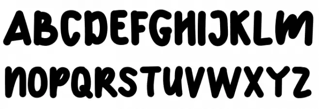 BENITO フォント 大文字