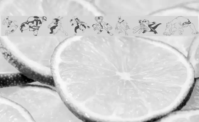 BENS ALIENS Font examples