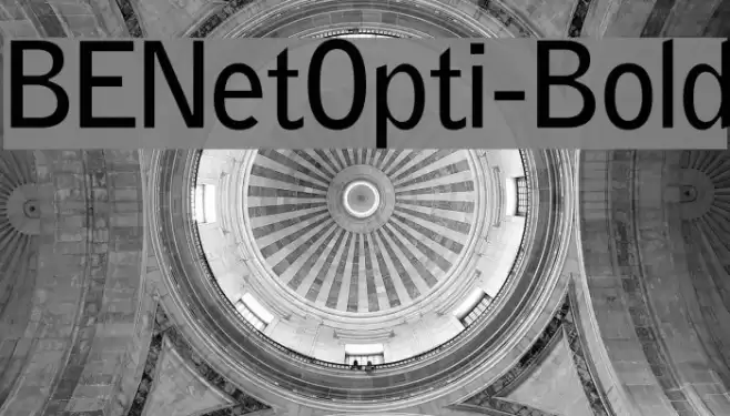 BENetOpti-Bold Font examples