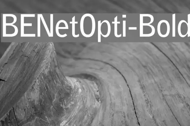 BENetOpti-Bold Font examples