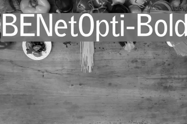BENetOpti-Bold Font examples