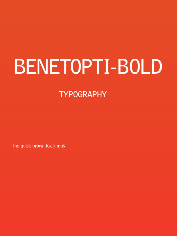 BENetOpti-Bold Poster