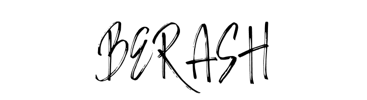 BERASH  Frei Schriftart Herunterladen