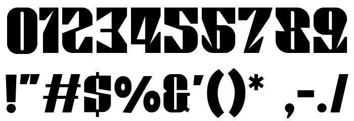 BERETTA Regular Font OTHER CHARS