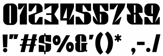 BERETTA Regular Polices AUTRES CHARS