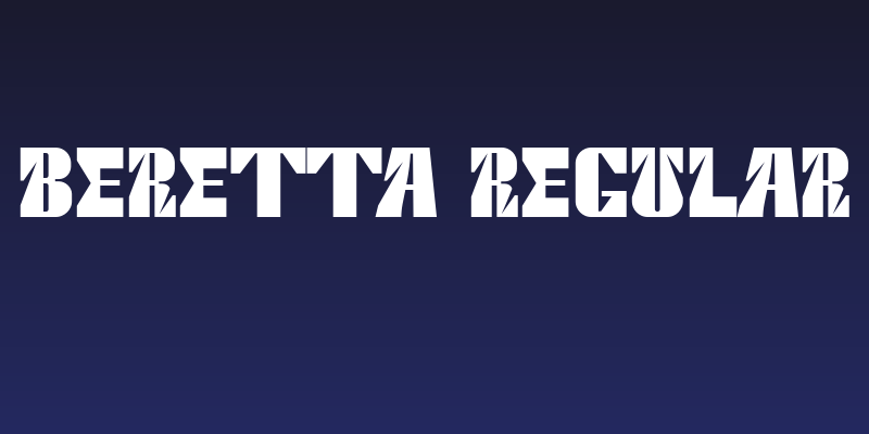 BERETTA Regular Social Header