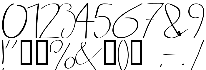 BERGERBERGER 1234567890 Light Font OTHER CHARS