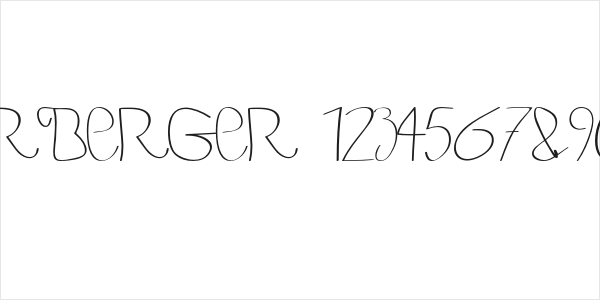 BERGERBERGER 1234567890 Light Logo
