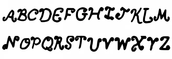 BERKY Шрифта ВЕРХНИЙ