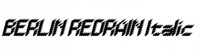 BERLIN REDRAIN Italic  Fuentes Gratis Descargar