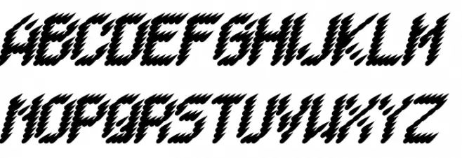 BERLIN REDRAIN Italic Caratteri MAIUSCOLE