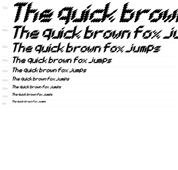 BERLIN REDRAIN Italic Waterfall