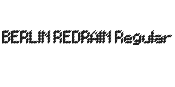 BERLIN REDRAIN Regular Logo