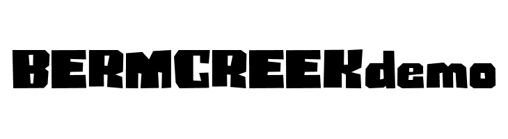 BERMCREEKdemo  baixar fontes gratis