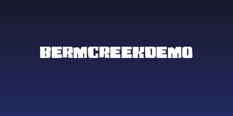 BERMCREEKdemo Social Header