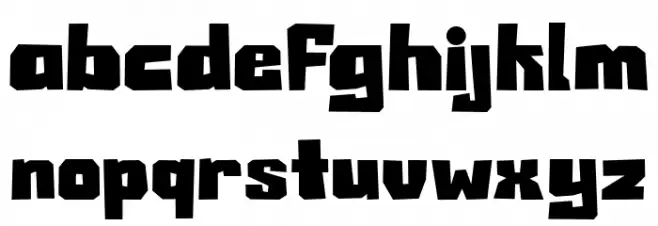 BERMCREEKdemo Font Litere mici