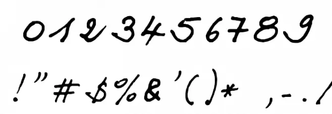 BERNARD Font OTHER CHARS