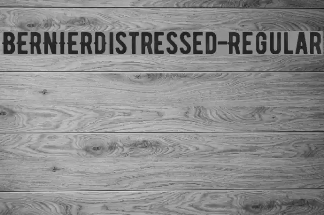 BERNIERDistressed-Regular フォント examples