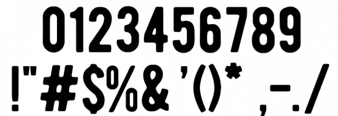BERNIERRegular-Regular Font Alte caractere