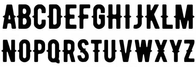 BERNIERRegular-Regular フォント 大文字