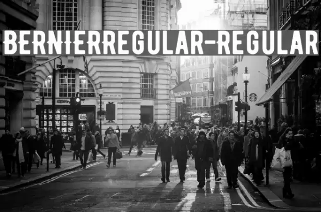 BERNIERRegular-Regular Font examples