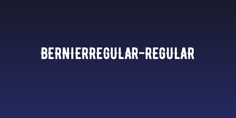 BERNIERRegular-Regular Social Header